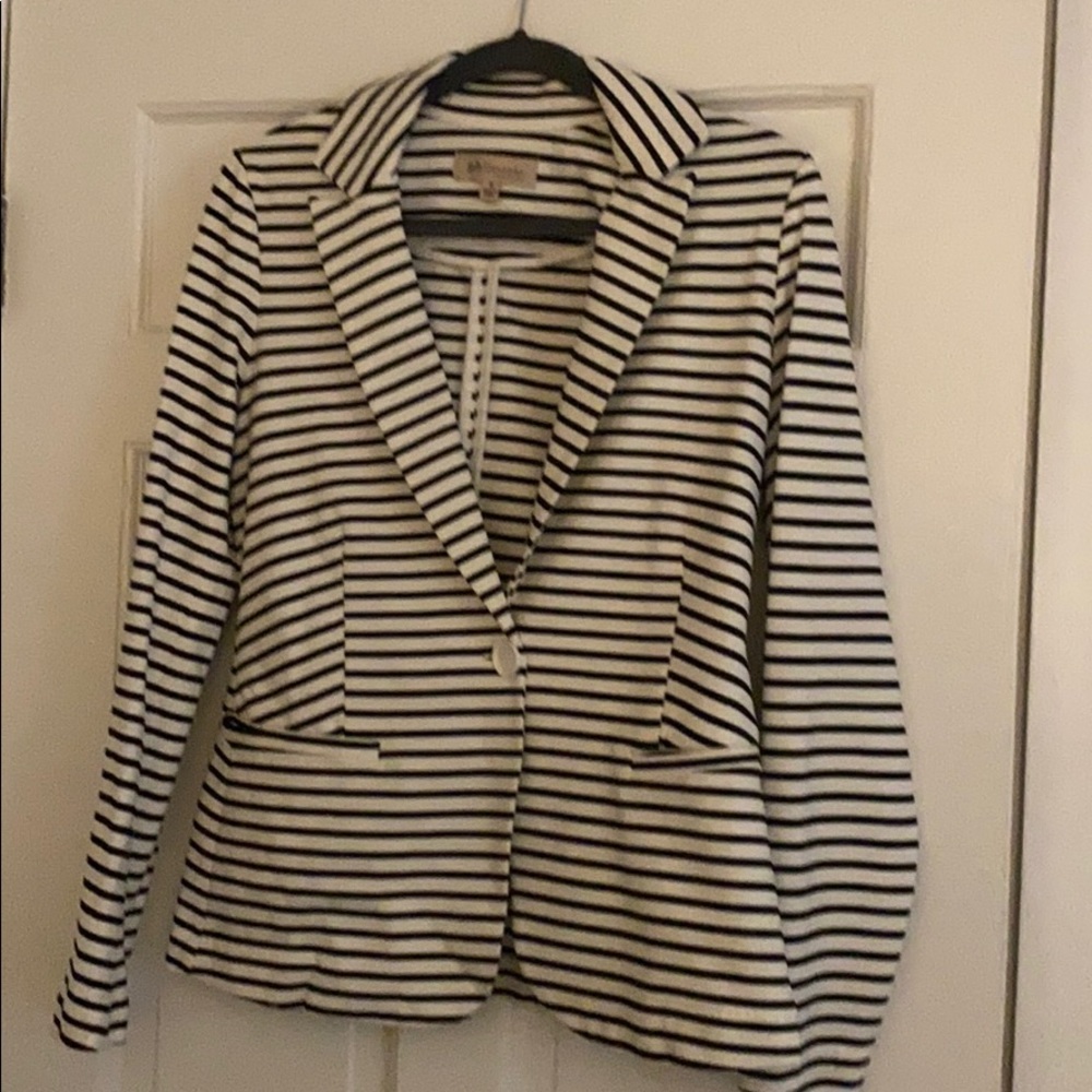 Philosophy Navy and White Blazer.